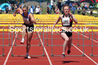 Senior womens 100 metres hurdles, 2021 Northern Senior and Under-20s Champs., Leigh. Photo: David T. Hewitson/Sports for All Pics